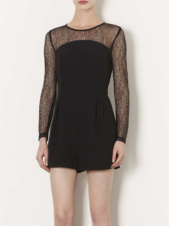 Garage Pants - Garage | Women’s Black Long Sleeve Mesh Romper